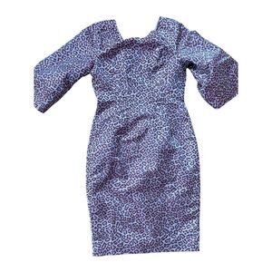 Alton Gray‎ Women's Leopard Metallic Pink Dress Size 6